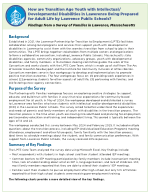 How are Transition Age Youth with Intellectual/
Developmental Disabilities in Lawerence Being Prepared for Adult Life by Lawrence Public Schools?